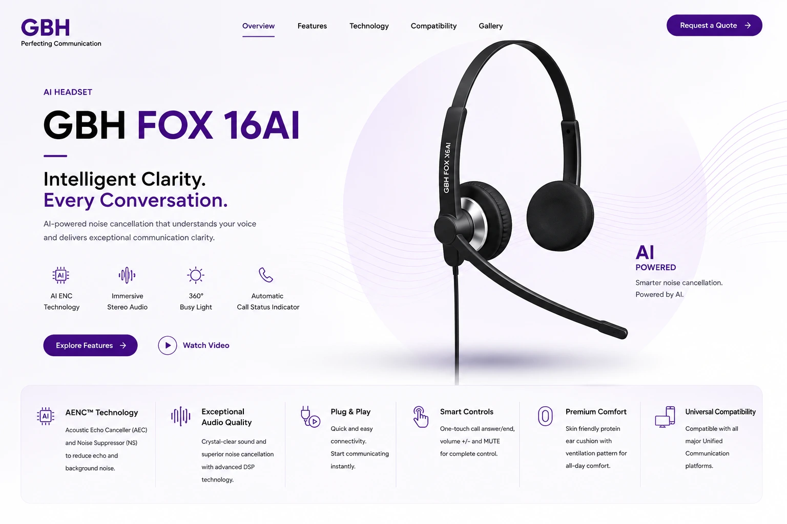 GBH AI16 headset