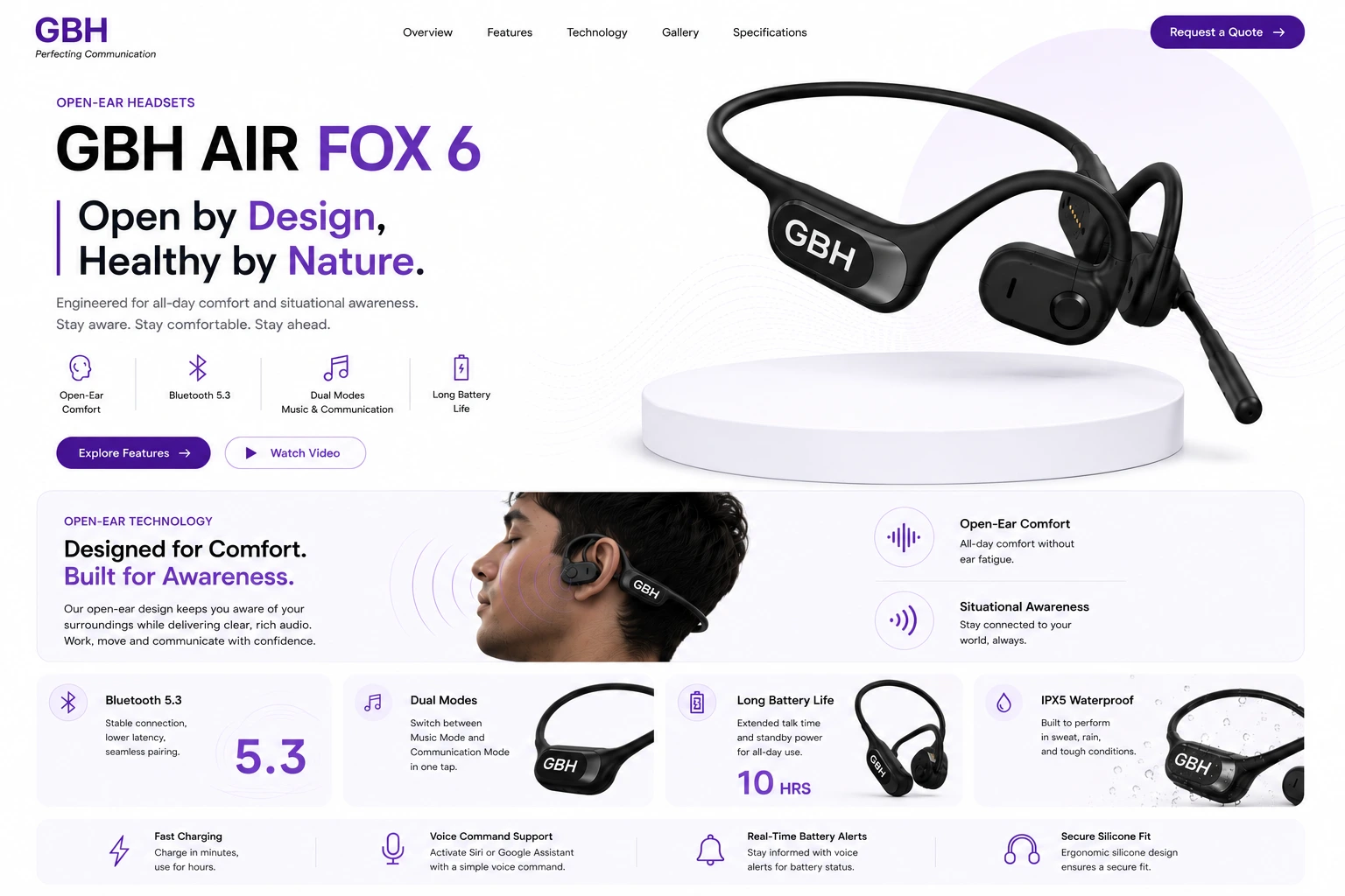 GBH OpenEar headset collection